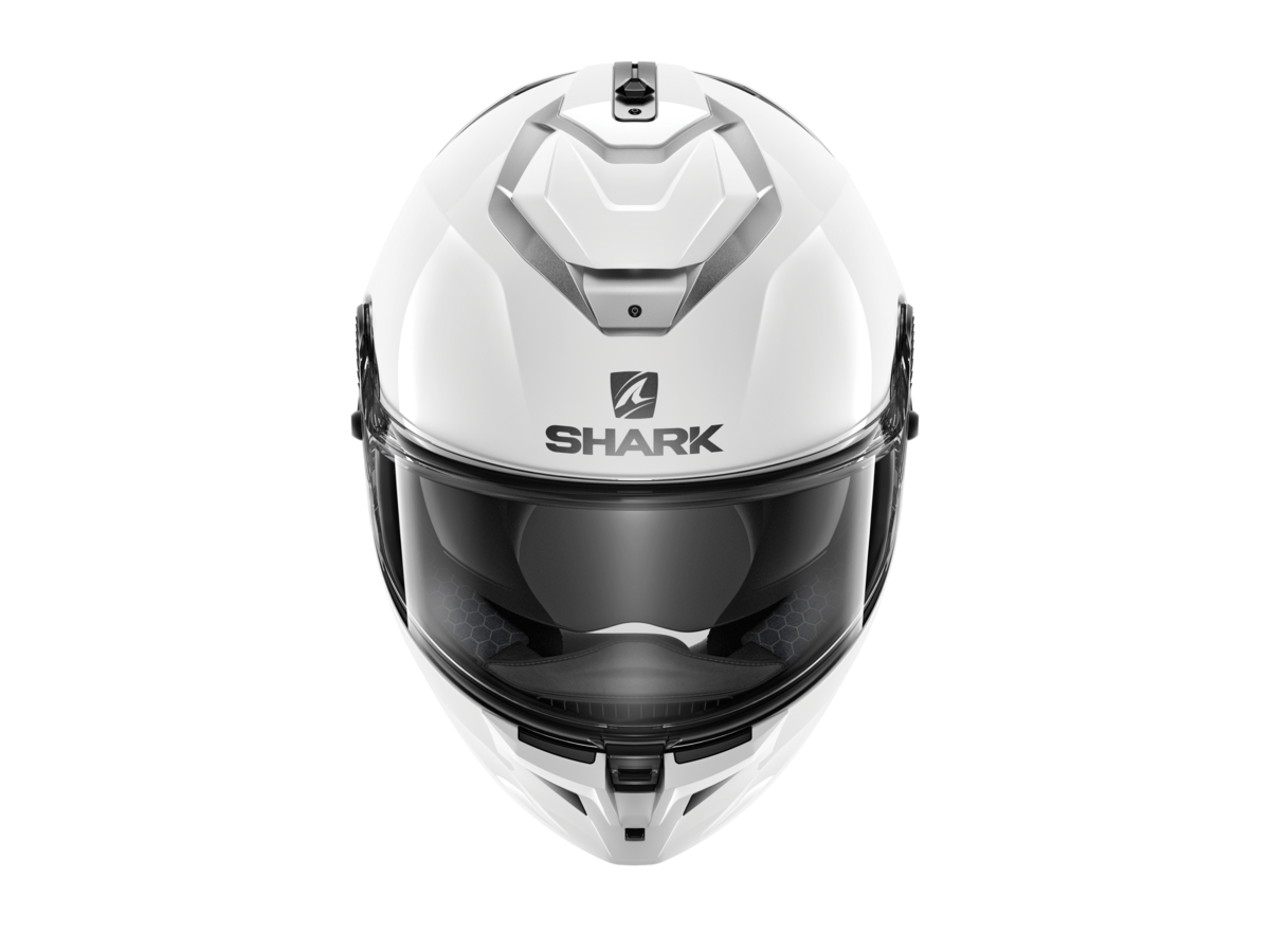 Shark spartan 2024 white shark helmet