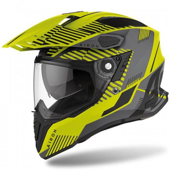 AIROH COMMANDER BOOST YELLOW MATT HELMET – selexontrading